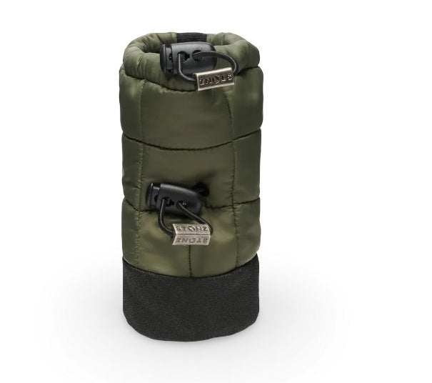 STONZ žieminiai mažylių batai, M, L, XL dydžiai (Puffer Booties), spalva - tamsiai žalia (Cypress)