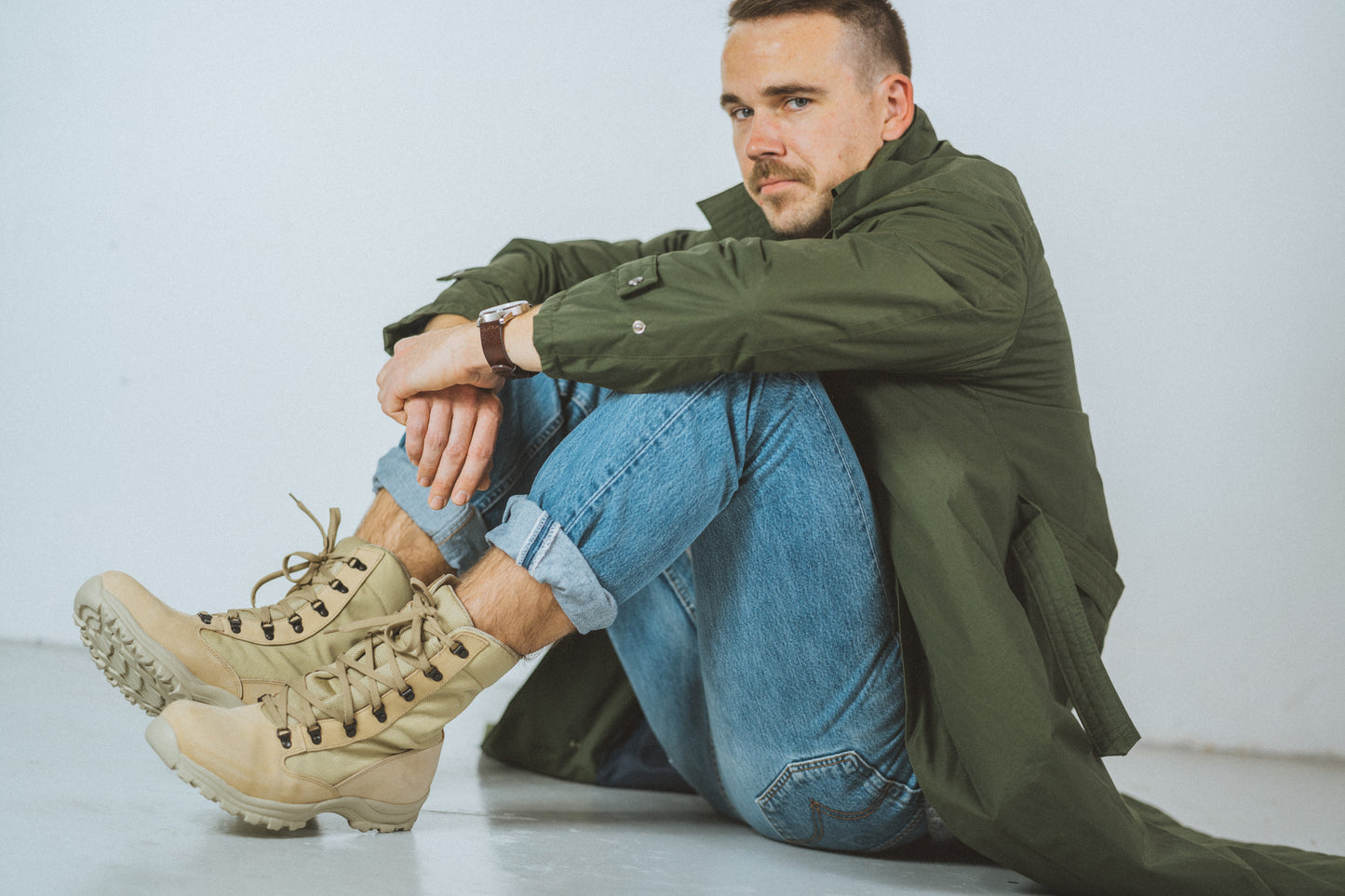 SAMELIN 598 Desert Boots (Beige)